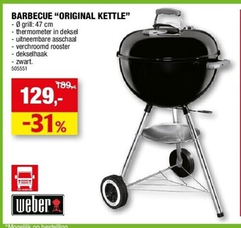Hubo Barbecue “original kettle” aanbieding