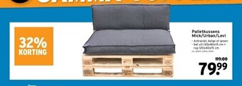 GAMMA Palletkussens mick/urban/levi aanbieding