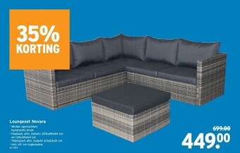 GAMMA Loungeset novara aanbieding