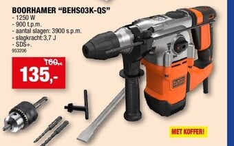 Hubo Boorhamer “behs03k-qs” aanbieding
