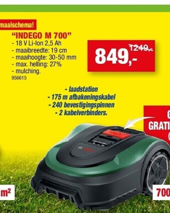Hubo Robotmaaier “indego m 700” aanbieding