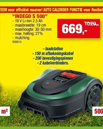 Hubo Robotmaaier “indego s 500” aanbieding
