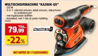 Hubo Multischuurmachine “ka280k-qs” - 220 w aanbieding