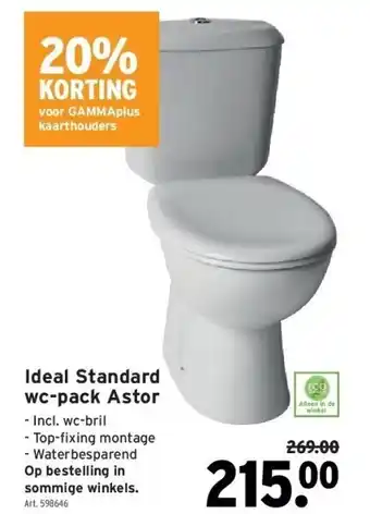 Ideal standard wc-pack astor