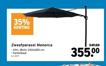 GAMMA Zweefparasol menorca aanbieding