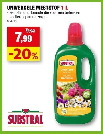 Hubo Universele meststof 1 l aanbieding