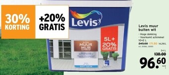 GAMMA Levis muur buiten wit aanbieding