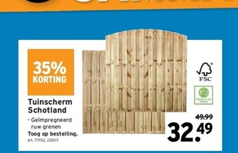 GAMMA Tuinscherm schotland aanbieding