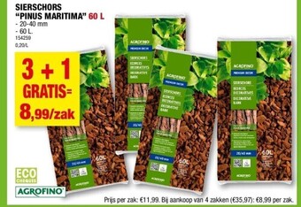 Hubo Sierschors “pinus maritima” 60 l aanbieding
