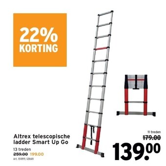 GAMMA Altrex telescopische ladder smart up go aanbieding