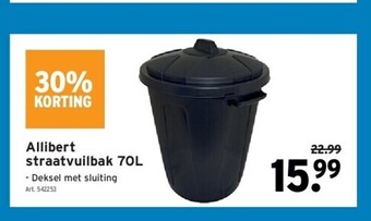 GAMMA Allibert straatvuilbak 70l aanbieding