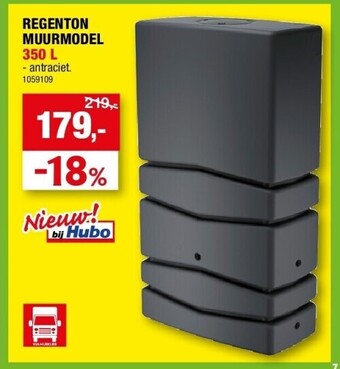Regenton muurmodel 350 l