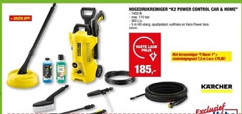Hubo Hogedrukreiniger “k2 power control car & home” aanbieding