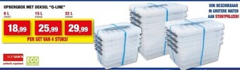 Hubo Opbergbox met deksel “q-line” 6 l aanbieding