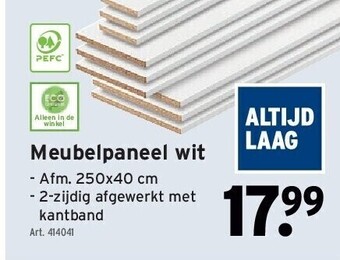 Meubelpaneel wit
