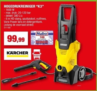 Hubo Hogedrukreiniger “k3” aanbieding
