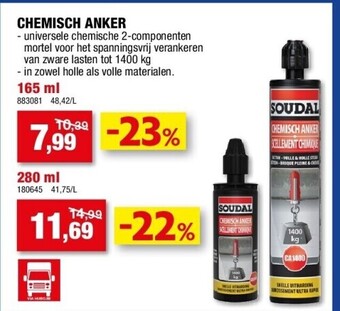 Hubo Chemisch anker 165 ml aanbieding