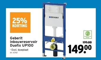 GAMMA Geberit inbouwreservoir duofix up100 aanbieding