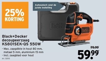 GAMMA Black+decker decoupeerzaag ks801sek-qs 550w aanbieding