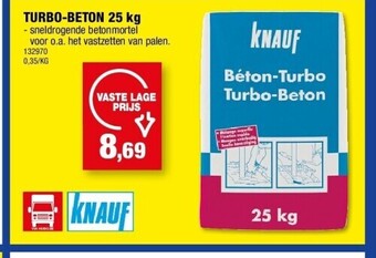 Hubo Turbo-beton 25 kg aanbieding