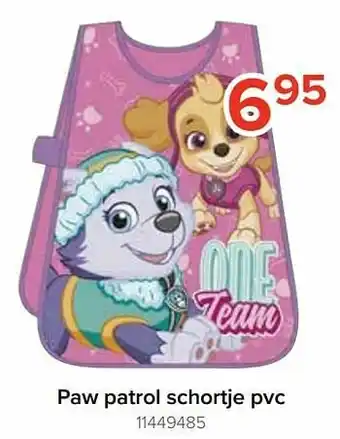 Paw patrol schortje pvc