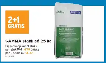 GAMMA Stabilise 25 kg, Art. 183052 aanbieding