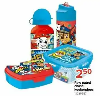 Euroshop Paw patrol chase koekendoos aanbieding