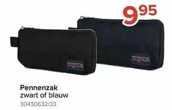 Euroshop Pennenzak zwart of blauw aanbieding