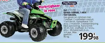 Quad Corral T-rex 12v Groen