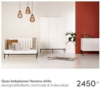 Baby & Tiener Quax babykamer havana white aanbieding
