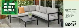GAMMA Evora Loungeset 224 x 224 x 76cm aanbieding