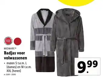Lidl Miomare Badjas voor volwassenen aanbieding
