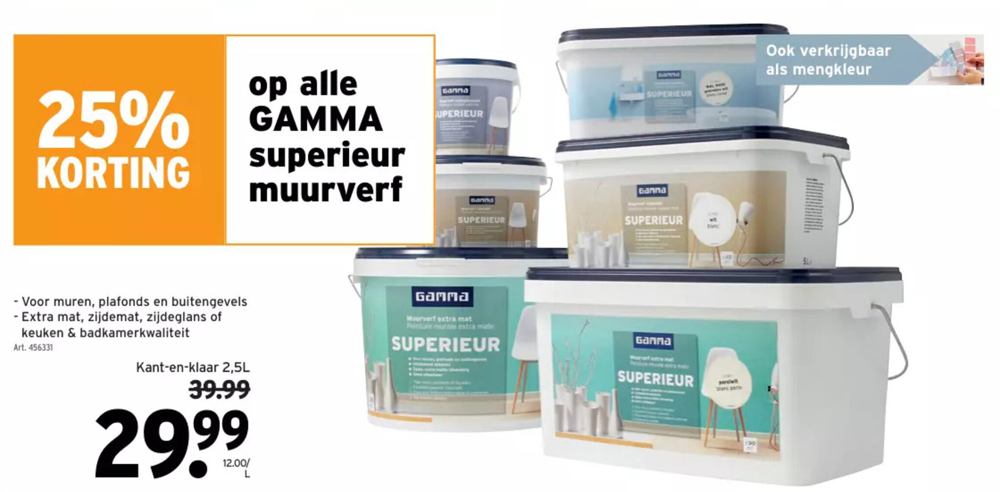Kantenklaar 2,5 L, Art. 456331 promotie bij GAMMA