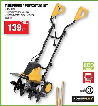Hubo Powerplus Tuinfrees aanbieding