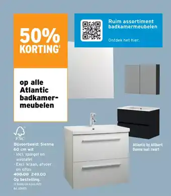 GAMMA Sienna 60 cm wit, Art. 624425 aanbieding