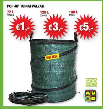 Pop-up Tuinvalzak