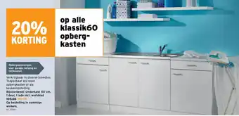 GAMMA Onderkast 50 cm, 1 deur, 1 lade incl. werkblad, Art. 353994 aanbieding