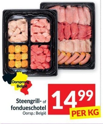 Intermarché Steengrill- of fondueschotel per kg aanbieding