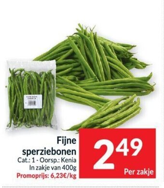 Fijne sperziebonen per zakje
