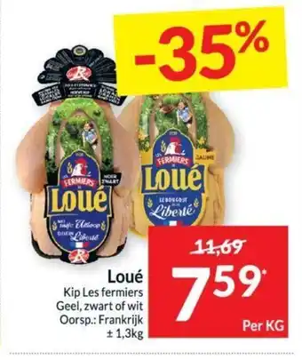 Intermarché Loue kip les fermiers per kg aanbieding