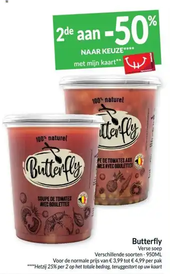 Intermarché Butterfly verse soep 950 ml aanbieding