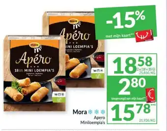 Apero miniloempia's 2 x (18 x 20 g)