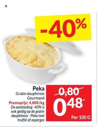 Intermarché Peka gratin dauphinois gourmand per 100 g aanbieding