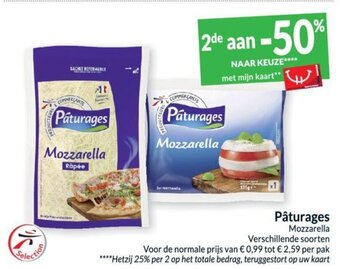 Intermarché Paturages mozzarella aanbieding