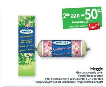 Intermarché Meggle gearomatiseerde boter aanbieding