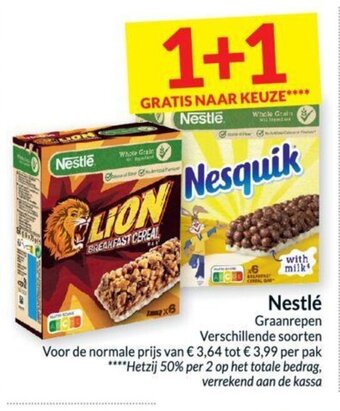 Intermarché Nestle graanrepen aanbieding