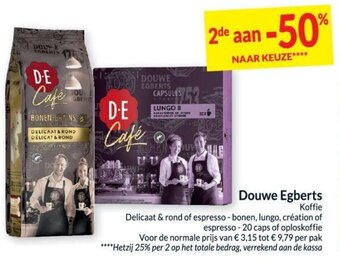 Intermarché Douwe Egberts koffie aanbieding