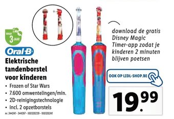 Lidl Oral-B Elektrische tandenborstel voor kinderen aanbieding