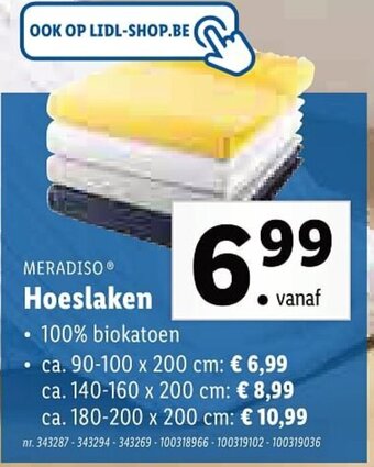 Lidl Meradiso Hoeslaken aanbieding