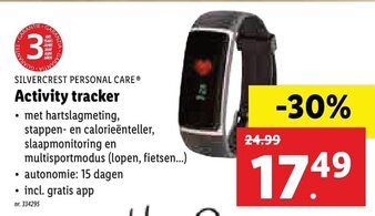 Lidl Silvercrest Personal Care Activity tracker aanbieding